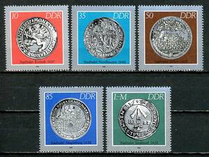 ∞東ドイツ　1986年　歴史的なコイン　SC#2562~66　未使用NH　5種完
