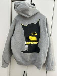 【送料無料・Mサイズ】Supreme 23aw Catwoman Hooded Sweatshirt Heather Grey / シュプリーム スウェットパーカー キャットウーマン