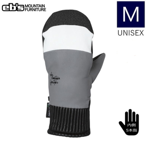 ●23-24 eb's CARVING MITT STRONG カラー:WHITE/GREY Mサイズ エビス スキー スノーボード