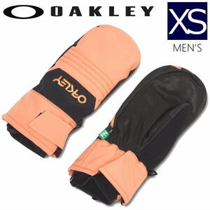 ●23-24 OAKLEY OAKLEY B1B MITTEN カラー:SOFT ORANGE XSサイズ オークリー スキー スノーボード