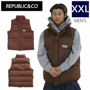 ○ REPUBLIC DWYCK PARKA VEST Brown XXLサイズ リパブリック ダウンベスト 型落ち 旧モデル 日本正規品