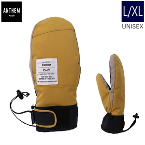 ●23-24 ANTHEM NATURAL MITT カラー:SMOKE MUSTARD L/XLサイズ アンセム スキー スノーボード