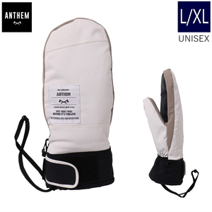 ●23-24 ANTHEM NATURAL MITT カラー:OFF WHITE L/XLサイズ アンセム スキー スノーボード