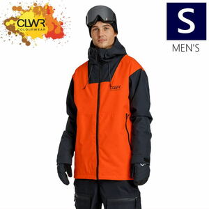 ● CLWR Block JKT ORANGE Sサイズ メンズ スノーボード スキー ジャケット JACKET 23-24 日本正規品