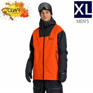 ● CLWR Block JKT ORANGE XLサイズ メンズ スノーボード スキー ジャケット JACKET 23-24 日本正規品