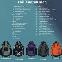 ● CLWR Foil Anorak JKT BLACK Mサイズ メンズ スノーボード スキー ジャケット JACKET 23-24 日本正規品_画像6