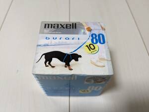 ★未使用/未開封品☆maxell burari 80分 10枚 MDウォークマン WALKMAN カセットテープ ミニディスク MDディスク BUMD80.10P MDLP 録音/音楽