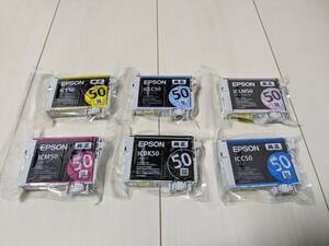 ☆未使用品★EPSON 純正インク 風船/ふうせん IC6CL50 IC50 6色組 ICBK50 ICY50 ICM50 ICLM50 ICC50 ICLC50 ※期限切れ 土日祝も発送可◎