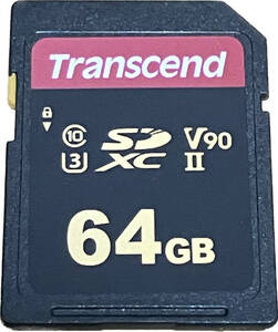 【一回のみ使用】Transcend SDXCカード 64GB Class10 UHS-II V90 TS64GSDC700S