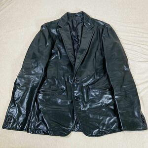 大人の品格　leather tailored jacket tornadomart レザーテーラードジャケット　トルネードマート　牛皮　2ボタン　2ポケット　Lサイズ