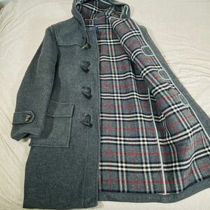 Burberry duffle coat バーバリー　ダッフルコート　ノバチェック　トグルボタン　グレー　ロンドン　イングランド　Lサイズ