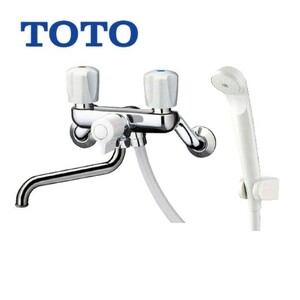 　【美品】【中古】★TOTO ハンドルシャワー式 ツーハンドル湯水混合水栓 TMS25C　中古