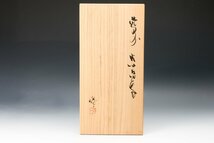 【SAG】隠崎隆一 幅34cm 備前耳付花器 共箱 共布 本物保証_画像10