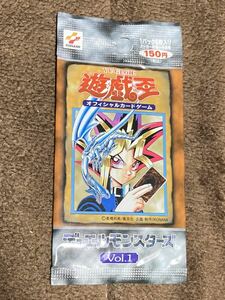  new goods unopened that time thing Yugioh vol.1 card 1 pack Konami KONAMI Yugioh most the first period out of print records out of production 