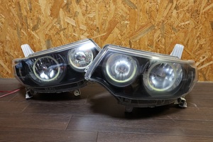 L375S L385S タントカスタム 純正 HID ヘッドライト COBイカリング インナーブラック KOITO 100-51944 左右セット