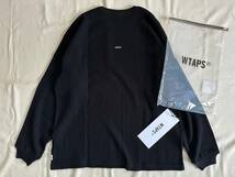 23秋冬　サイズ02 （Mサイズ）　ブラック　WAFFLE 02 / LS / CTPL　ダブルタップス　WTAPS　232ATDT-CSM17_画像5