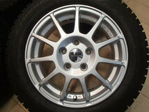 純正ボルト対応 溝多い 中古 スタッドレス 4本SET テクマグ 6.0J 15in IS43 PCD112 ピレリ 175/65R15 2019年製 ミニ MINI F55 F56_画像2