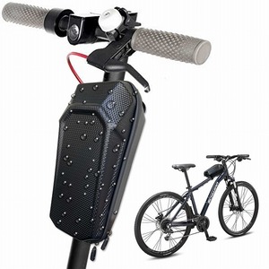 電動キックボード用 Lサイズ 大容量 防水フロントバッグ 小物入れ 収納 簡単取付 軽量 スクーター 自転車 サイクルバッグ