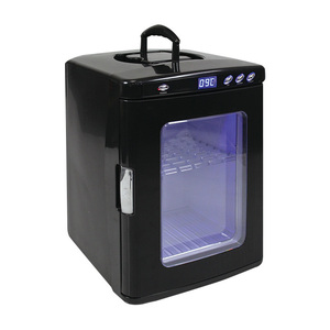 ポータブル保冷温庫 ブラック [XHC-25-BK] 25L 冷蔵庫 2電源対応 アウトドア ミニ ショーケース 小型