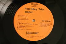 ポール・ブレイ《 CLOSER 》PAUL BLEY_画像5