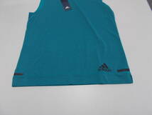 ◎【adidas】clima chill ノースリーブシャツ M　青緑_画像3