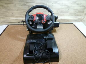 【PS3コントローラー】Driving Force GT ドライビングフォース PS3 ハンドル ペダル レース Logicool　【本体のみ】【ジャンク品】 