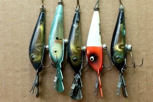 60/70s HEDDON TIGER / マーベリック ラパラ ブラウニー HAMKL メガバス STORM ライバル MITCHELL 408 ABU CARDINAL 3 渓流釣りにも