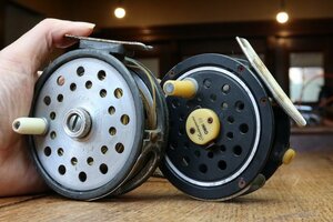 国産輸出モデル / PFLUEGER MEDALIST 日本製コピー オールドフライリール二台セット / ORVIS HARDY HEDDON ABU 昭和のレトロアングラーに!