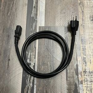 NUDE CABLE(ヌードケーブル) 電源ケーブル 125v 7A 3ピン D-TUNE 1.8m (スタンダードモデル(ギターアンプ用)) 中古送料込み