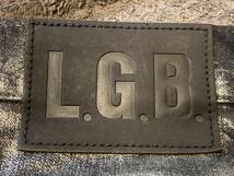 ●L.G.B. ルグランブルー シルバー&ゴールド 左右切替えプリントパンツ （29/W78cm L86cm） ストレッチ LGB_画像10