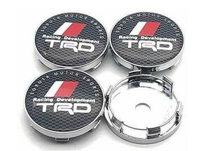 03.★トヨタ TRD★ホイールセンターキャップ ハブキャップ ホイールカバー センターキャップ バッジ エンブレムステッカー 60mm 4個セット