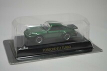 京商 絶版 サークルKサンクス　1/64ポルシェ ミニカーコレクション ポルシェ911ターボ（930）グリーン_画像5