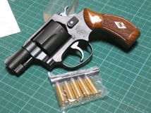 ☆タナカワークス TANAKA S&W M36 チーフスペシャル 2inch ヘビーウェイト製(HW) ver.1 アリータイプ仕様 木製グリップ付き☆_画像2