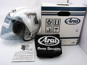 【送料無料】試着程度使用 美品 2021年製 Arai アライ CLASSIC MOD クラシック CAFE RACER カフェレーサー L スモークシールド&元箱付き