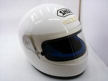 【送料無料】使用極わずか 美品 希少モデル SHOEI ショウエイ GRV-KART ホワイト Lサイズ 4輪用 カート 当時物 フルフェイスヘルメット_画像7