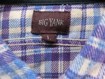 美品 BIG YANK　ビッグヤンク　チェックシャツ　山ポケット　タグ付き 長袖 L_画像6