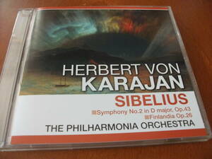 【CD】カラヤン / フィルハーモニアo シベリウス / 交響曲 第2番 、「フィンランディア」 (EMI 1959)