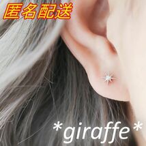 B487 匿名配送 ピアス レディース ジルコニア スター s925 シルバー シンプル 星 華やか 綺麗 小さめ_画像3