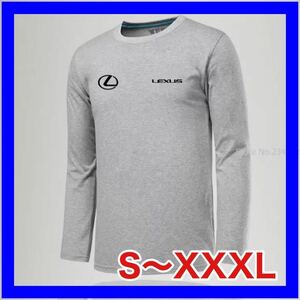 【新品】LEXUS ロゴ シャツ サイズ S ～ XXXL 長袖 グレー