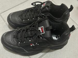 【即決】FILA DISRUPTER2 1010153-25Y フィラ ディスラプター レザースニーカー 26.0cm ブラック