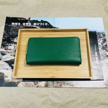 【田中革具】 長財布 エピレザー ジッピーウォレット ラウンドファスナー 革財布 メンズ財布 レディース財布 1円 ロングウォレット 新品_画像3