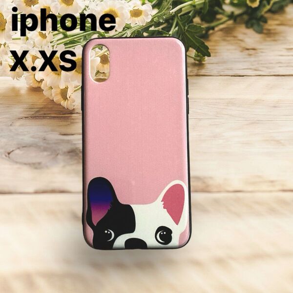 iphoneケース X.XS用 新品未使用 スマホケース いぬ
