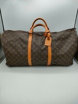 1円〜 LOUIS VUITTON ルイヴィトン モノグラム キーポル60 ボストンバッグ ハンドバッグ 旅行かばん 鞄 ブラウン系 茶系 ジャンク ★_画像1