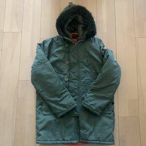 70s【Houston inc】ヒューストン N-3B Snorkel Parka スノーケル パーカー Mサイズ 防寒 キャンプ ボア three star ジッパー ミリタリー