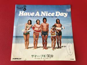 ◆見本盤◆風鈴/Have A Nice Day 作詞作曲:吉田拓郎/サマー・ブギ/シングルレコード/SN-1276　＃J04YY1