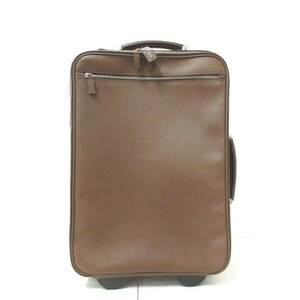  Italy distinguished family * Dell gaDELL'GA ultimate beautiful goods carry bag / full leather / Italy Brown W37×H56×D19(4570)