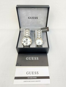 【未使用】GUESS ゲス　ペアウォッチ　メンズ　レディース　腕時計　P165GL　クォーツ　現状お渡し