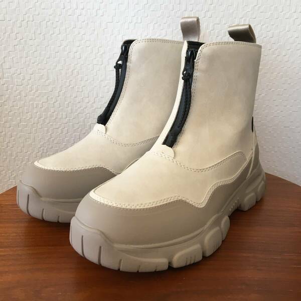 25.0cm｜SHAKA シャカ フロントジップブーツ TREK ZIP BOOTIE AT リネン トープ SK-228 フロントジップ 軽量 ブーツ 撥水 (新品)(正規品)