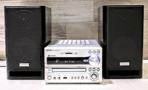 動作良好☆ONKYO CD/SD/USBチューナーアンプ NFR-9(S)・ONKYO 2ウェイスピーカーシステム (2台1組) D-NFR9(D)　19KT158