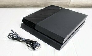 プレイステーション4 PlayStation 4 ジェット・ブラック 500GB (CUH-1100AB01)初期化済み　電源コード付属　13A2156